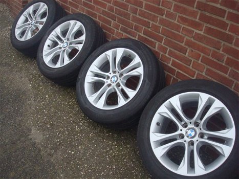 18” Orginele BMW Styling 605 Velgen met Banden Steek 5x120 - 1