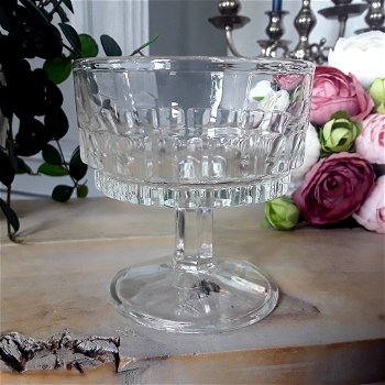 Vintage ijscoupe, dessertglas, cocktailglas (1x) - 0