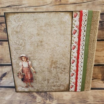 KIT Strawberry Lane Single Folio Low Budget project handmade 21x21 cm paper collection - 1