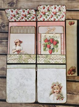 KIT Strawberry Lane Single Folio Low Budget project handmade 21x21 cm paper collection - 2