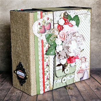 KIT Double folio Strawberry lane scrapqueen designs papercollection 21x21cm - 0