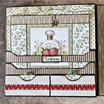 KIT Double folio Strawberry lane scrapqueen designs papercollection 21x21cm - 3