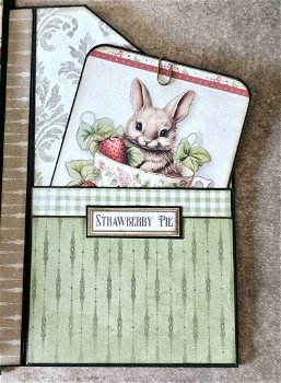 KIT Double folio Strawberry lane scrapqueen designs papercollection 21x21cm - 7