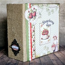 Finished Project handmade by scrapqueen the double Folio Strawberry lane