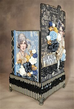 Finished Project handmade by scrapqueen the Roaring Twenties mini albums in a box with a twist - 2