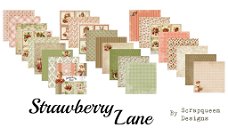 Paper collection strawberry lane 21x21 cm