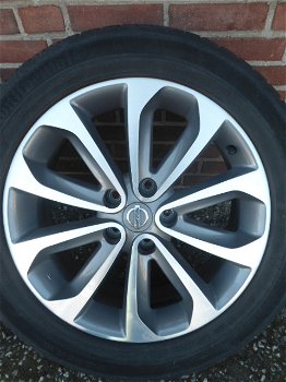 18’’Inch Originele Nissan Zilvergrijs Chroom Qashqai en Juke Velgen 5x114.3 - 0