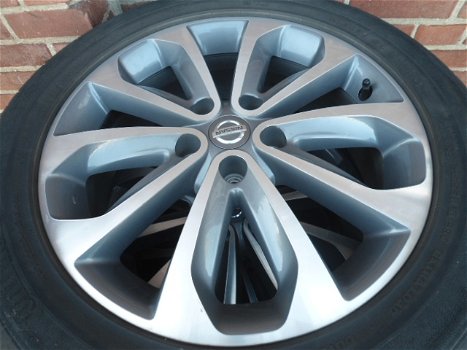 18’’Inch Originele Nissan Zilvergrijs Chroom Qashqai en Juke Velgen 5x114.3 - 7