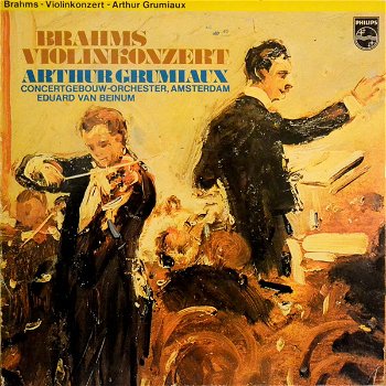 LP - Brahms - Violinkonzert - arthur Grumiaux, viool - 0