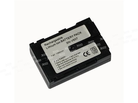 New battery BN-V607 1300mAh 7.4V for JVC DV3U/DV5U/DV808/DVL9700/DVM828 - 0