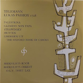 LP - TELEMANN Lukas Passion - Beekvliets Koor - 0