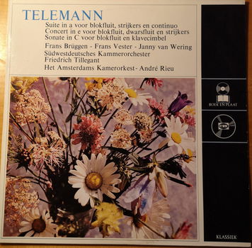 LP - Telemann - Amsterdams Kamerorkest - André Rieu - Suite, Concert En Sonate - 0