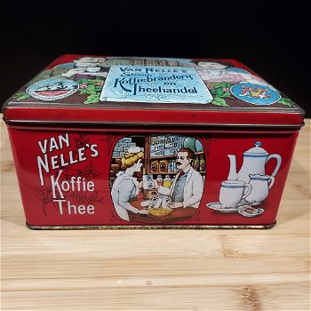 Blik van Nelle's stoom koffiebranderij en theehandel - 1