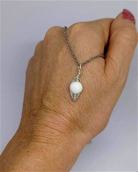 Witte Jade sieraden set - 3