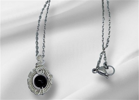 Zwarte Onyx ketting - 3