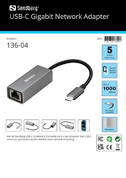 USB-C Gigabit Network Adapter - 1