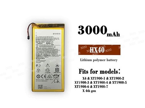 New battery HX40 3000MAH/11.4Wh 3.8V for Motorola Moto X4 XT1900 - 0