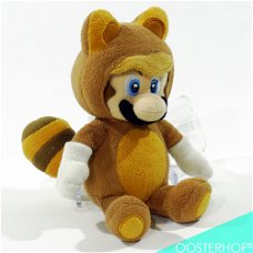 Super Mario - Mario Tanooki Knuffel 23 cm