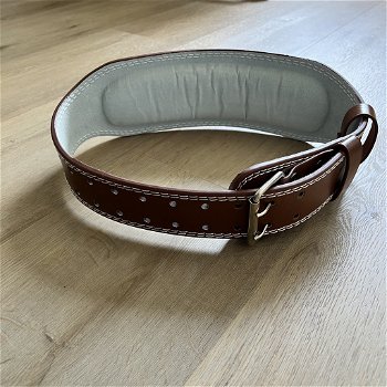 Fitnessriem lifting belt leer hoge kwaliteit - 2