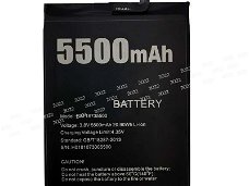 New battery BAT18735500 5500mAh/20.90WH 3.8V for DOOGEE BL5500 Lite