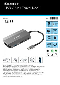 USB-C 6in1 Travel Dock - 1