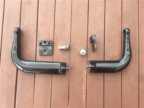 Harley XL sportster 84 - 03, adjustable highway pegs, zwart, als nieuw - 4