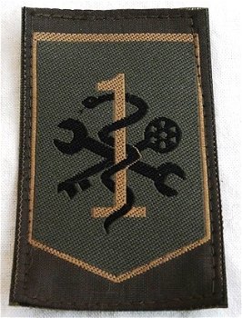 Embleem, Mouw, GVT, 1e Logistieke Brigade, Koninklijke Landmacht, 2006-2009.(Nr.1) - 0