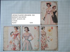 vintage plaatjes vrouwen 916 - laatste set