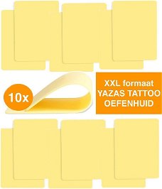 10x Tattoo Oefenhuid XXL formaat 20 x 30 x 2.4 cm