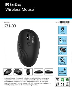 Wireless Mouse Draadloze muis linkshandig - 6