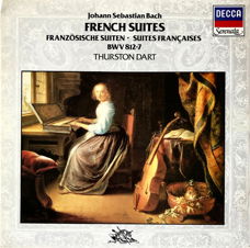 LP - BACH = French Suites - Thurston Dart, clavicord