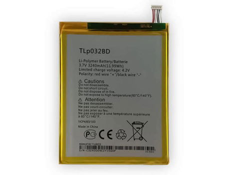 New battery TLP032BD 3240mAh/11.99WH 3.7V for Alcatel P310X/OT P310 - 0