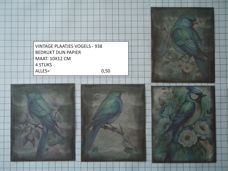 vintage plaatjes vogels 938- laatste set