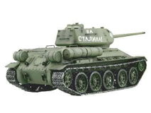 RC tank T-34/85 metalen tracks en aandrijving 2.4GHZ Control edition in houten kist