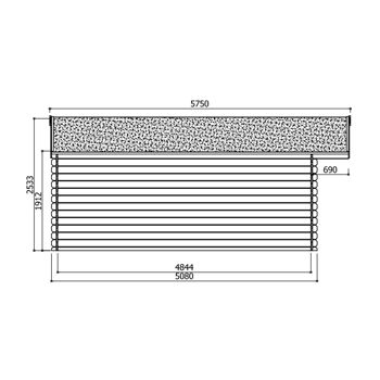 Tuinhuis-Blokhut Montreux - GEIMPREGNEERD : 5080 x 5080mm - 2