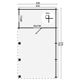 Tuinhuis-Blokhut carport overkapping met berging EVER: 219+551x430 cm - 1 - Thumbnail