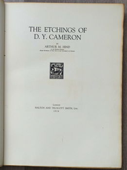 [Etsen] The etchings of D.Y. Cameron 1924 Nr. 110 van 200 ex - 2