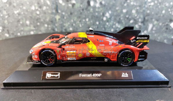 Ferrari 499P #51 24h LeMans 2023 rood 1:43 Bburago - 0