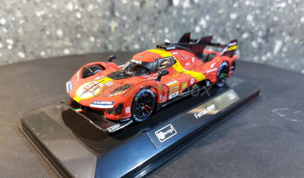 Ferrari 499P #51 24h LeMans 2023 rood 1:43 Bburago - 1