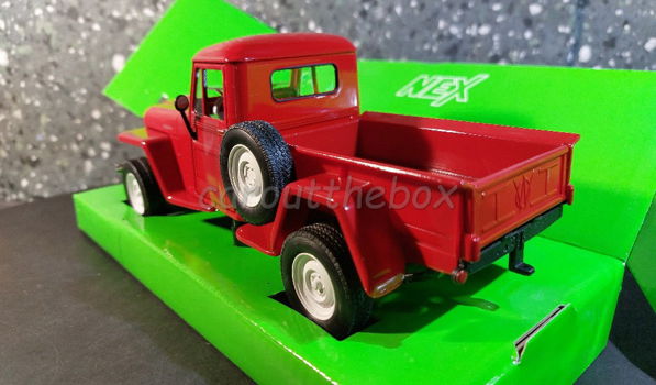 1947 Jeep Willys pickup rood 1/24 Welly - 2