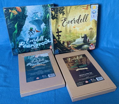 Everdell bundel NL - Basisspel - Pearlbrook - upgrades - 2