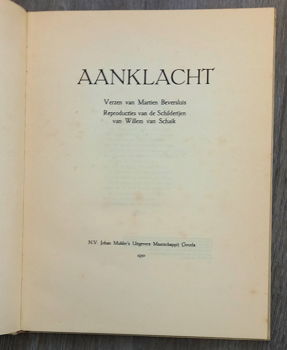 [Pacifisme] Aanklacht.! 1930 Beversluis - Willem van Schaik - 2