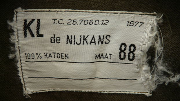 Jas, Gevechts, Uniform, M67/M78, Koninklijke Landmacht, maat: 88, 1977.(Nr.2) - 3