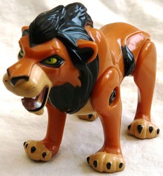 FIGUUR / FIGURE SCAR, THE LION KING / DE LEEUWENKONING, HAPPY MEAL MCDONALDS TOYS, 1994.(NR.2) - 0