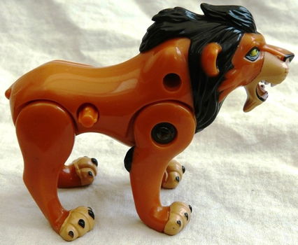 FIGUUR / FIGURE SCAR, THE LION KING / DE LEEUWENKONING, HAPPY MEAL MCDONALDS TOYS, 1994.(NR.2) - 3