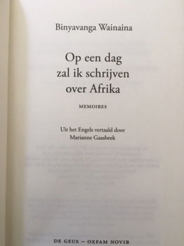 Op een dag zal ik schrijven over Afrika - B. Wainaina - 3