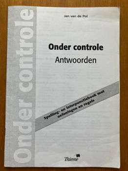 Onder controle (spelling) - Jan van de Pol - 2