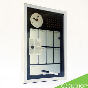 Weekplanner Memobord Klok 30 x 45 | NIEUW - 0