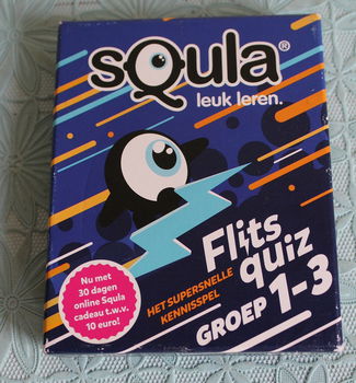 Squla flitsquiz groep 1-3 - Educatief Kaartspel - 0