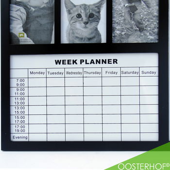 PT Photo frame Weekplanner + Marker Black | 60 x 40 - 2